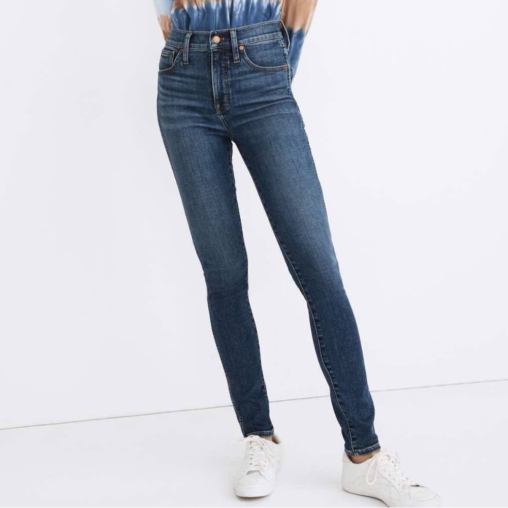 Madewell 10" High-Rise Skinny Jeans in Cordell Wash: Heatrich Denim Edit…